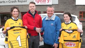 Carzone and Brian Geary show their backing for Abbeyfeale RFC
