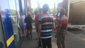 Get 'em while they're hot! Queue for fans in Limerick