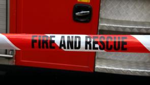Emergency services attending fire at derelict house in Limerick 