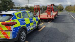 Tractor seized from driver in Offaly for litany of offences