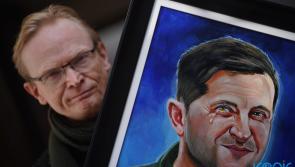 'Flabbergasted' - Irish artist's painting of President Zelensky fetches big money for Red Cross