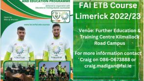 Sign up for the FAI ETB course in Limerick now!