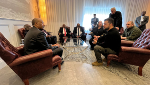 Ukrainian president Zelensky holds 'unscheduled' meeting at Irish airport