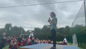 WATCH: Joe Wicks lights up the stage at his visit to Limerick national school 