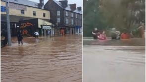 Cork floods: Garda&iacute; in Storm Babet warning as footage emerges of people waist high in water