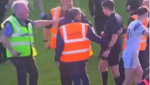 'Disgraceful' - GAA fans react as referee is pushed to ground in Tullamore 