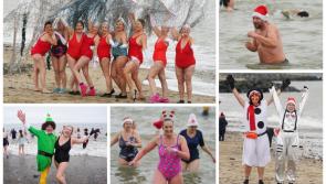 PICTURES: Daring Irish dippers make a splash for annual New Year charity swim