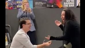 WATCH: Man shocks partner and shoppers as he proposes at Irish Tesco store