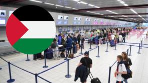 Emotional scenes at Dublin Airport as Irish Palestinian man is reunited with family