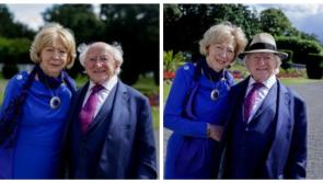 President Michael D Higgins and wife Sabina celebrate 50 year wedding anniversary