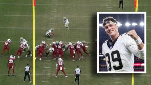 WATCH: Ex-GAA goalkeeper Charlie Smyth nails winner with first-ever kick on NFL debut