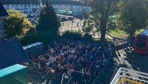 WATCH: Huge shuttle bus queues as thousands of people head to Ploughing in Laois