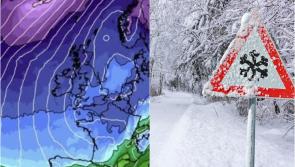 Met &Eacute;ireann in snow forecast for Ireland amid Arctic cold snap as temps plunge