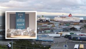 Man (20s) arrested after huge &euro;268k haul of cannabis uncovered arriving at Irish port