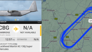 US Military Plane spotted doing laps over County Carlow 