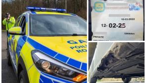 Garda&iacute; catch 'budding artist' with pathetic forgery as 'dangerously defective' car seized