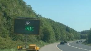Cheeky Limerick fans hack into road sign in County Cork!