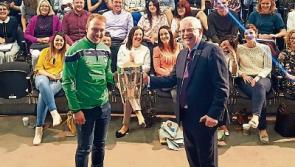 WATCH: Standing ovation for Limerick vice-captain as he brings Liam MacCarthy to LIT