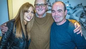 Glass act: Val steps out of Brown Thomas window in Limerick after glittering career