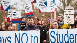 Student protest greets Enda Kenny visit to University of Limerick