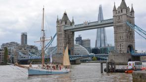 Ilen ship docks in London from Limerick to mark Anglo-Irish special event