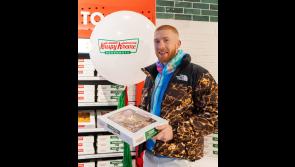 Excitement as Cian Lynch cuts ribbon on the first Krispy Kreme to open in Limerick