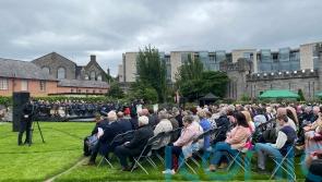 Minister Helen McEntee and Drew Harris honour garda&iacute; who died in the line of duty
