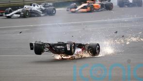 Zhou Guanyu escapes major injury after &lsquo;horrific&rsquo; first-lap crash at Silverstone