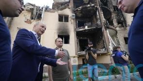 Taoiseach views devastation inflicted by Russian forces on visit to Kyiv