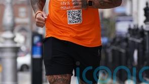 Ashley Cain finishes first of five marathons in aid of childhood cancer charity