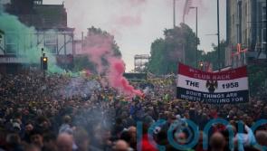 Bus hit by bottles outside Old Trafford was carrying Man Utd-supporting kids