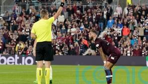 Ten-man Hearts crash out of Europa League after Jorge Grant&rsquo;s red card