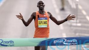 World record holder Jacob Kiplimo wins men&rsquo;s Great North Run