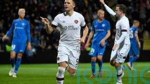 Lawrence Shankland and Alan Forrest fire Hearts to victory over Latvians RFS