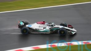 George Russell leads Lewis Hamilton in Mercedes one-two during Japan GP practice