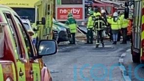 People feared trapped in rubble after service station blast in Ireland