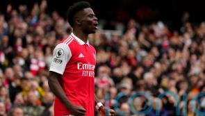 Bukayo Saka scores twice as Arsenal beat Crystal Palace to go eight points clear