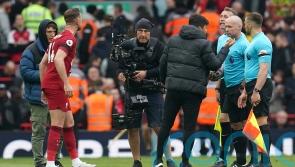 Andy Robertson branded &lsquo;a big baby&rsquo; after clash with linesman at Anfield