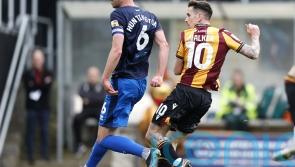 Jamie Walker goal gives Bradford advantage over Carlisle in play-off semi-final