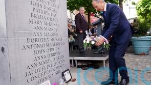 Micheal Martin lays wreath at Dublin monument to mark 1974 bombings
