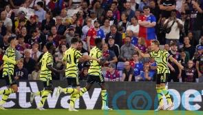 Martin Odegaard&rsquo;s penalty earns 10-man Arsenal gritty victory at Crystal Palace