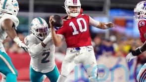 Raheem Mostert runs for touchdown double as Miami Dolphins hold on for win