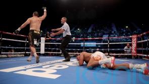 Joe Joyce&rsquo;s career in tatters after brutal third-round knock-out by Zhilei Zhang