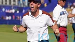 Ryder Cup day two: Europe on course to regain trophy as emotions run high in Rome