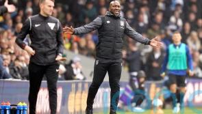 Darren Moore thanks the fans after Huddersfield battle to draw with Watford