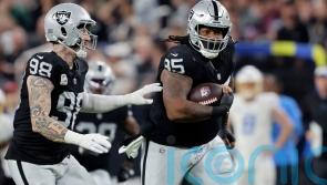 Las Vegas Raiders score nine touchdowns in 63-21 rout of Los Angeles Chargers
