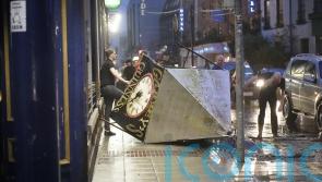 Man dies in crash involving fallen tree and two vans during height of Storm Isha