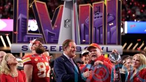 Travis Kelce plays down barging into &lsquo;greatest coach&rsquo; Andy Reid at Super Bowl