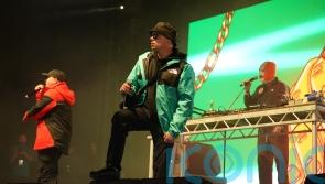 Boycott of US festival over Gaza a &lsquo;no brainer&rsquo; for hip hop band Kneecap