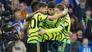 Arsenal back on top with commanding win over Brighton
